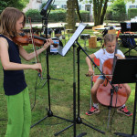 Dazwischen gab es Kostenproben mit kleinen Ensembles in der Amarante Anlage.