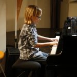 Wiesloch. Preistraegerkonzert Jugend musiziert 2023 im Kulturhaus. Hier Tibor Koevi am Klavier. 03.02.2023 - Helmut Pfeifer.