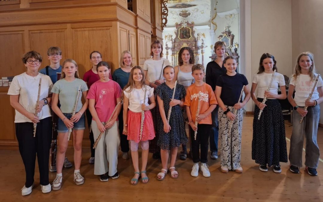 Gottesdienst der Querflötenklasse von Cornelia Herzog