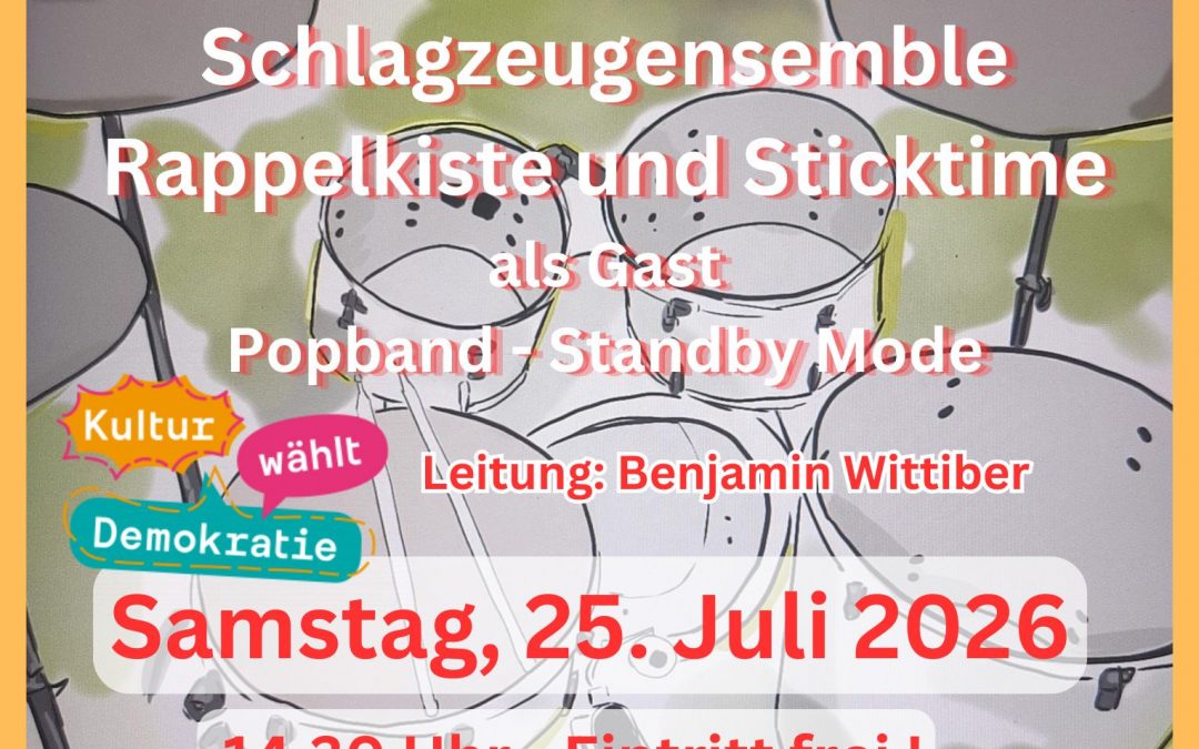 Percussion im Park, Sa. 25.07.2026, um 14:30 Uhr