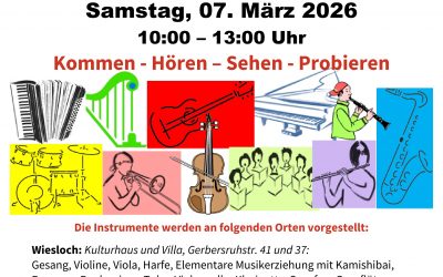 Tag der Instrumente / Kommen – Hören – Sehen – Probieren